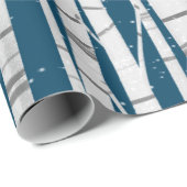 白い深紅色の木に赤い樺の木 ラッピングペーパー (ロールコーナー)