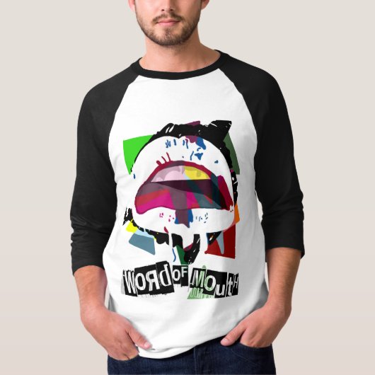 白い濃紺及びガーネット Tシャツ (正面)