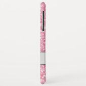 白い火花とピンクのグリッター模様 Case-Mate iPhoneケース (裏面/左)