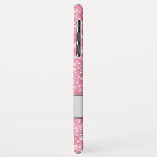 白い火花とピンクのグリッター模様 Case-Mate iPhoneケース (裏面/左)
