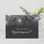 白い灯りがきらきら光るあなたは私の花嫁の付き添い 招待状 (スタンド正面)