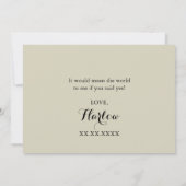 白い灯りがきらきら光るあなたは私の花嫁の付き添い 招待状 (裏面)