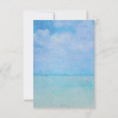 白い灯台の結婚式出欠確認 招待状 (裏面)