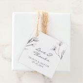 白い灰色のフローラ愛と感謝してい。スタイリッシュシンプル フェイバータグ (インサイチュ)