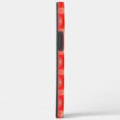 白い灰色の上に浮いている赤い曲線形状のレポート Case-Mate iPhoneケース (裏面 / 右)