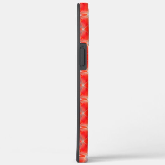 白い灰色の上に浮いている赤い曲線形状のレポート Case-Mate iPhoneケース (裏面 / 右)