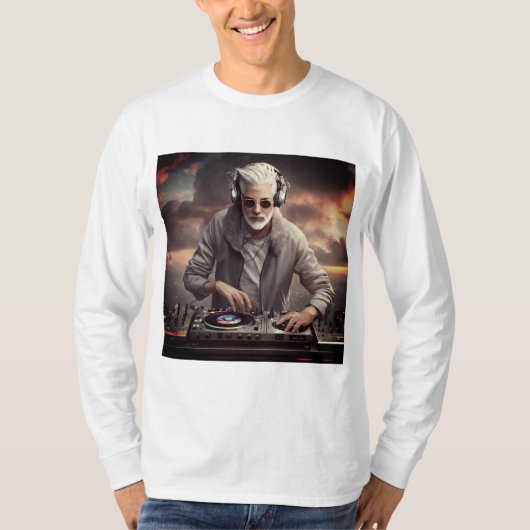 白い灰色の髪の雲遊のTシャツ Tシャツ (正面)