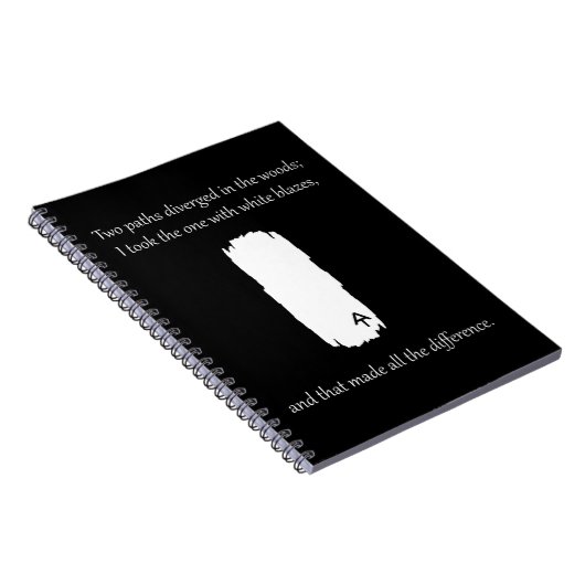 白い炎の道が分岐したアパラチアの小道 ノートブック (右側)