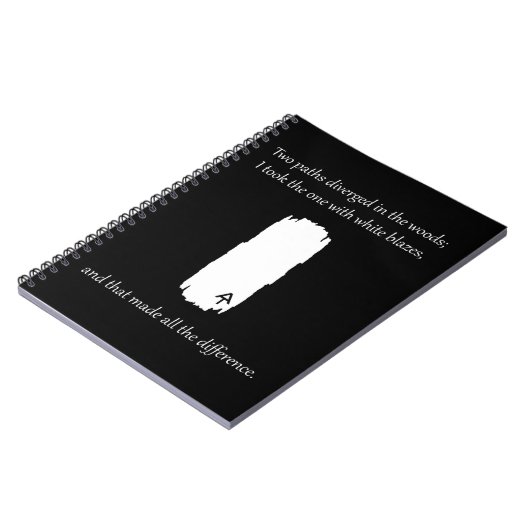 白い炎の道が分岐したアパラチアの小道 ノートブック (左側)