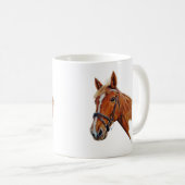 白い炎を持つクリのロバ。 Art. コーヒーマグカップ (正面右)