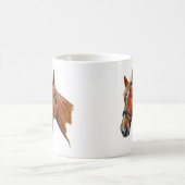 白い炎を持つクリのロバ。 Art. コーヒーマグカップ (中央)