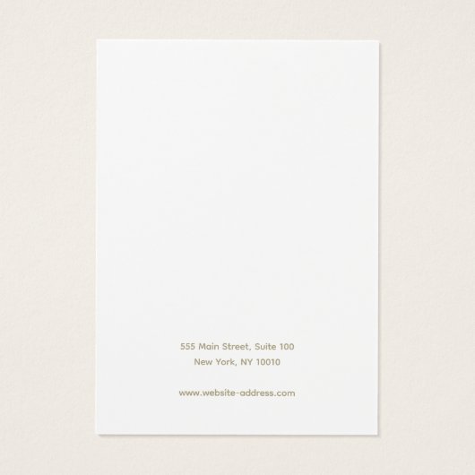 白い無地にロゴのイヤリング表示カードを追加 (裏面)