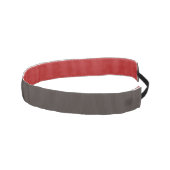 白い無地のクルミの茶色 アスレチックヘッドバンド (右)