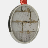 白い煉瓦 メタルオーナメント (右)