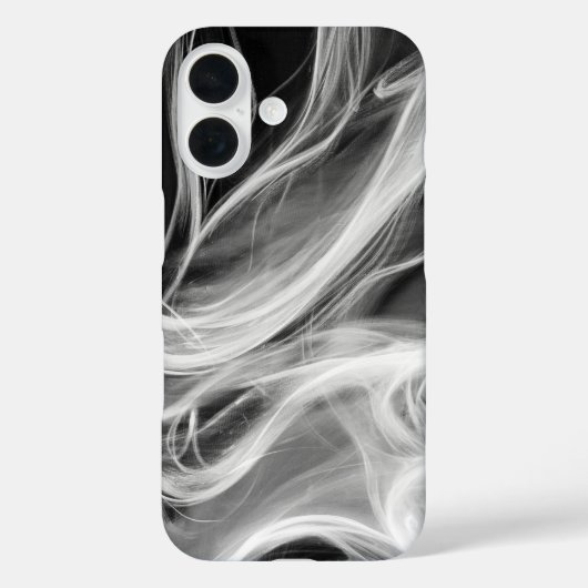 白い煙(黒) Case-Mate iPhoneケース (裏面)