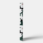 白い熱帯の花の模様 Case-Mate iPhoneケース (裏面 / 右)