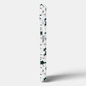 白い熱帯花のパターン Case-Mate iPhoneケース (裏面 / 左)