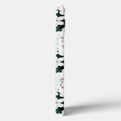 白い熱帯花のパターン Case-Mate iPhoneケース (裏面 / 右)