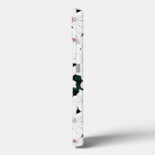 白い熱帯花のパターン Case-Mate iPhoneケース (裏面 / 左)