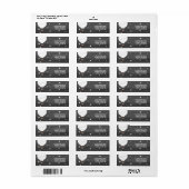 白い熱気球+星戻りラベル ラベル (フルシート)