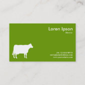 白い牛の記号 – 緑669900 名刺 (裏面)