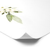 白い牡丹のエピファニーが我々の結婚に歓迎 ポスター (角)