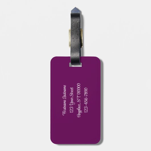 白い牡丹の花の開花クローズアップパーソナライズされた ラゲッジタグ (裏面縦)