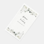 白い牡丹の花シルバーセージ結婚緑 (コーナー)