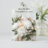 白い牡丹の花束（レース付） (スタンド正面)