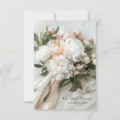 白い牡丹の花束（レース付） (裏面)