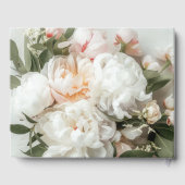 白い牡丹の花束（レース付） ゲストブック (裏面)