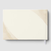 白い牡丹結婚の花 ゲストブック (裏面)