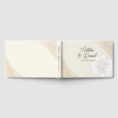 白い牡丹結婚の花 ゲストブック (全面)