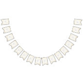 白い牡丹結婚の花 バンティングフラッグ (全)