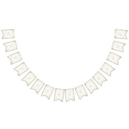 白い牡丹結婚の花 バンティングフラッグ