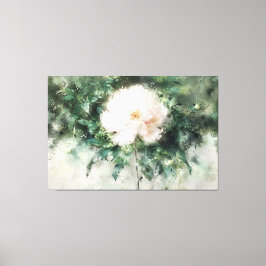 *~*白い牡丹TV2 Art Stretted Canvas Print キャンバスプリント
