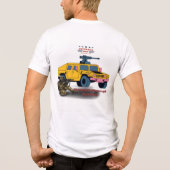 白い犠牲による強さ トライブレンドTシャツ (裏面)