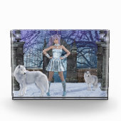 白い狼 フォトブロック (正面)