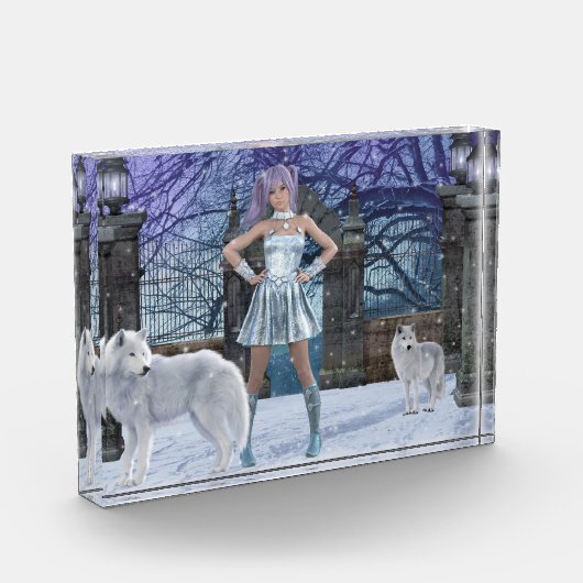 白い狼 フォトブロック (左)