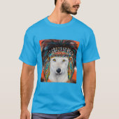 白い狼 Tシャツ (正面)