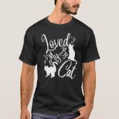 白い猫に愛される Tシャツ (正面)
