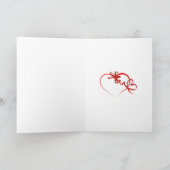 白い猫のメリークリスマスカード シーズンカード (内部)