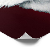 白い猫の女王、赤いブルゴーニュ ポスター (角)