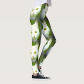 白い猫の顔 レギンス (右)