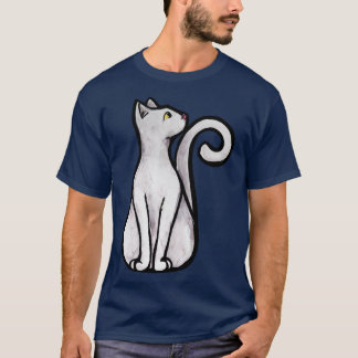 白い猫3 Tシャツ