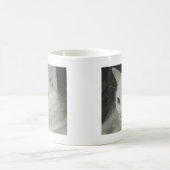 白い猫 コーヒーマグカップ (中央)