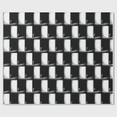 白い猫（黒い影） ラッピングペーパー (フラット)