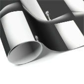 白い猫（黒い影） ラッピングペーパー (ロールコーナー)