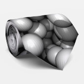 白い球のタイ ネクタイ (ロール)