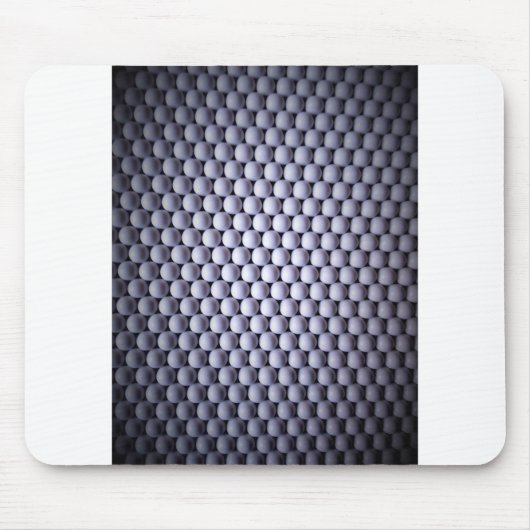 白い球体 マウスパッド (正面)